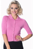 Banned April Bow 40's Cardigan Rosa
