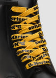 Dr. Martens Logo Flache Schnürsenkel 8 Ösen Gelb und Schwarz