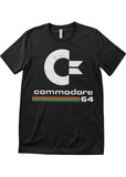 Retro Games Commodore 64 Washed Logo T-Shirt Schwarz