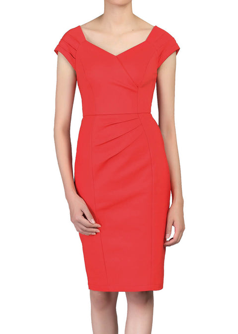 Jolie Moi Hedy Bleistiftkleid Rot