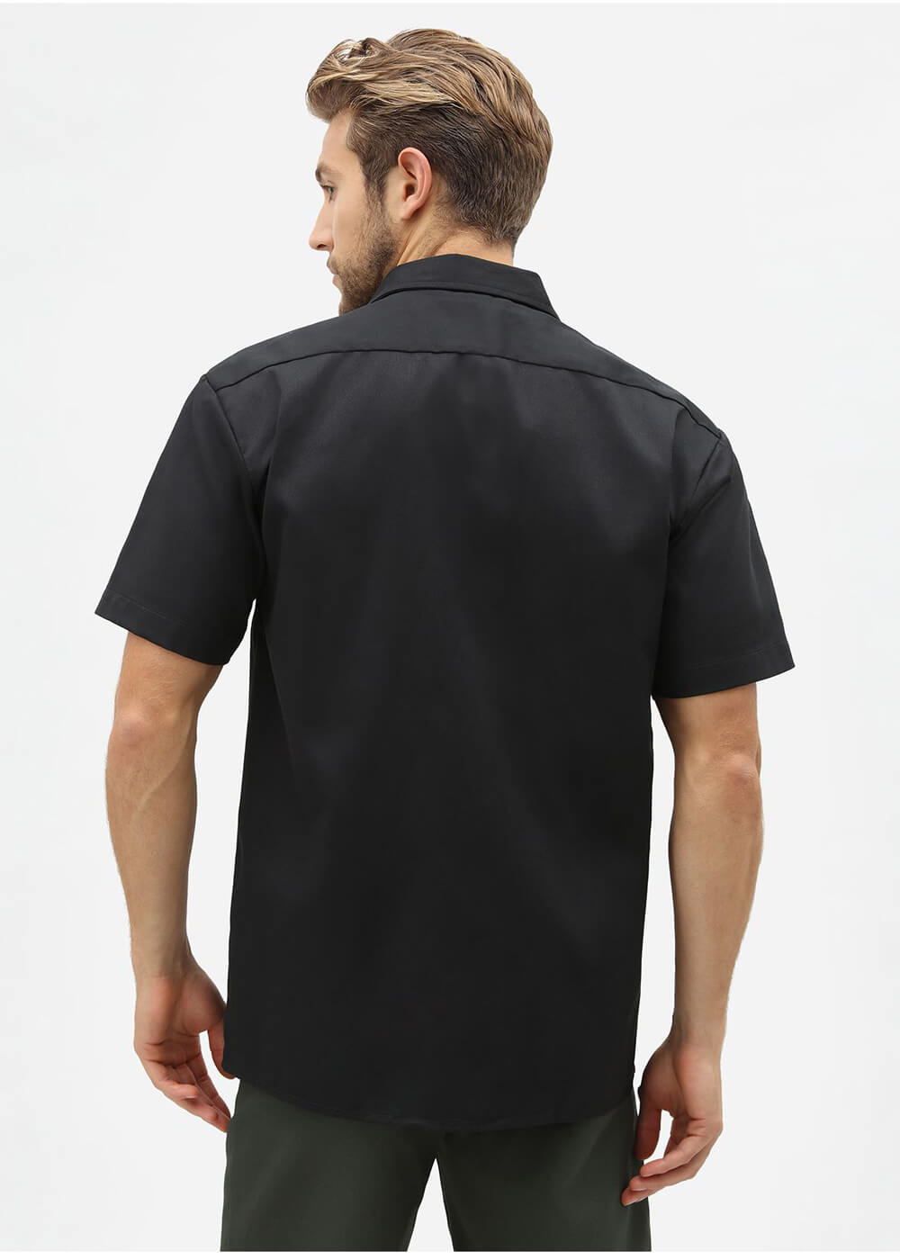 Short Sleeve – Herren Work Schwarz Shirt Dickies